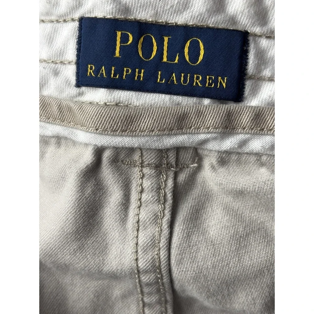 Polo Ralph Lauren Cargo Shorts Mens 48 Beige Classic Chino Casual Big & Tall